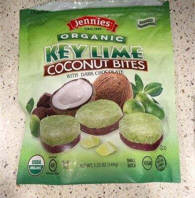 Organic Macaroons Key Lime With Dark Chocolate, Key Lime With Dark Chocolate