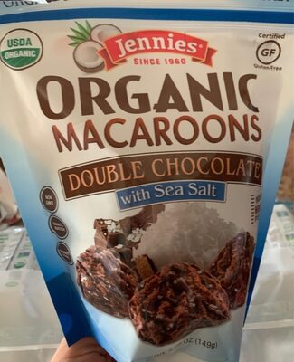 Double Chocolate With Sea Salt Organic Macaroons, Double Chocolate With Sea Salt