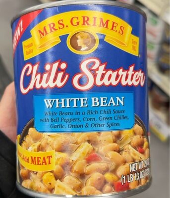 White Bean Chili Starter, White Bean