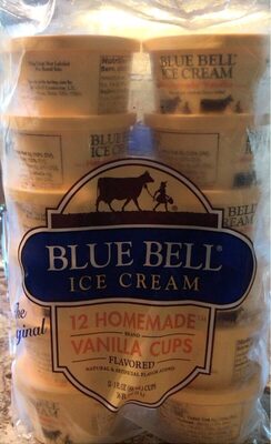 The Original Homemade Vanilla Cups Ice Cream, Vanilla