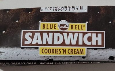 Cookies 'N Cream Ice Cream Sandwich, Cookies'N Cream