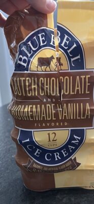 Dutch Chocolate And Homemade Vanilla Flavored Ice Cream, Chocolate; Vanilla