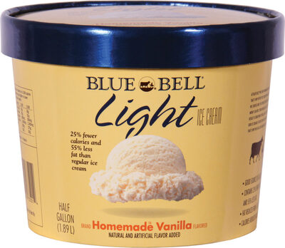 Homemade Vanilla Flavored Light Ice Cream, Homemade Vanilla
