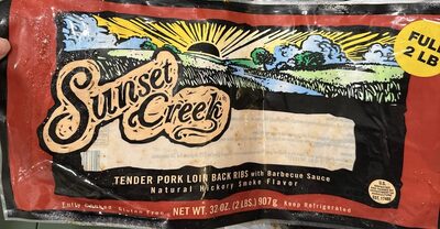 Hickory Smoke Flavor Tender Pork Loin Back Ribs With Barbecue Sauce, Hickory Smoke