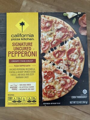 CALIFORNIA PIZZA KITCHEN Crispy Thin Crust Signature Pepperoni Pizza 12.9 oz Box