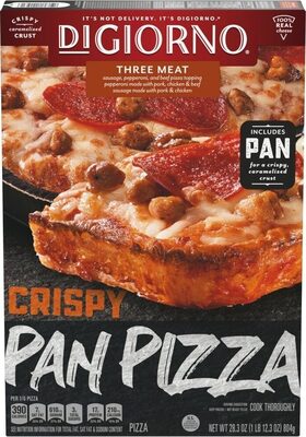 DiGiorno Crispy Pan Three Meat Frozen Pizza 28.3oz Pack