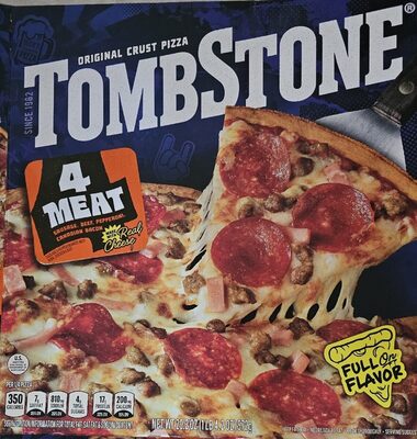 4 Meat Sausage, Beef, Pepperoni, Canadian Bacon Original Pizza, 4 Meat