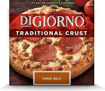 Three Meat Pepperoni, Sausage, Beef Pizza Topping Traditional Crust Pizza, Three Meat