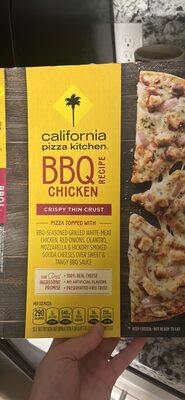 CALIFORNIA PIZZA KITCHEN BBQ Recipe Chicken Crispy Thin Crust Frozen Pizza 14.7 oz. Box