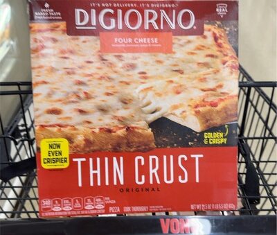 DiGiorno Classic Thin Crust Four Cheese 12in Frozen Pizza 21.5oz Box