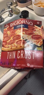 DIGIORNO Classic Thin Crust Pepperoni Pza 16.9oz Package