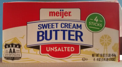 Unsalted Sweet Cream Butter, Unsalted