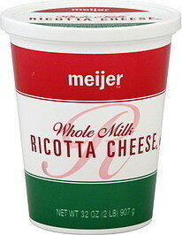 Italian Style Ricotta Whole Milk Cheese, Italian Style Ricotta
