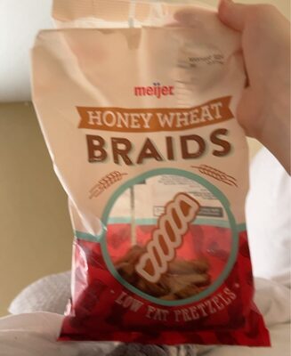 Honey Wheat Braids Low Fat Pretzels, Honey Wheat Braids