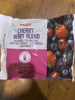 Cherry Berry Blend Blueberries, Strawberries, Dark Sweet Cherries, Tart Red Cherries, & Blackberries, Cherry Berry Blend