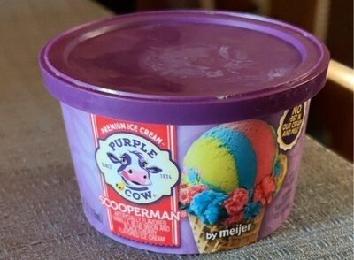 Scooperman Vanilla, Blue Moon And Black Cherry Flavored Premium Ice Cream, Scooperman