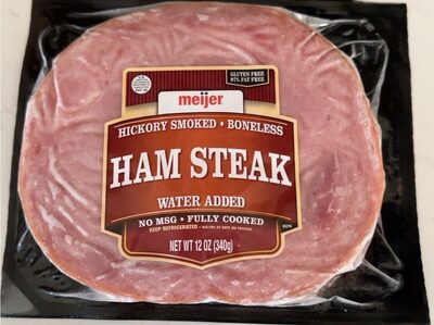 Hickory Smoked Ham Steak, Hickory Smoked
