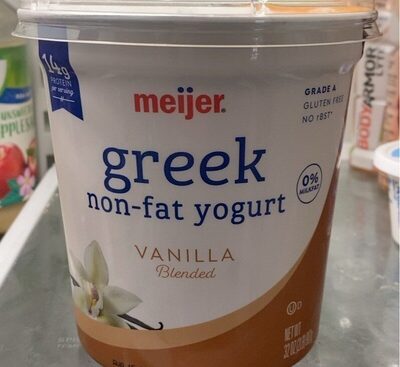 Vanilla Blended Greek Nonfat Yogurt, Vanilla