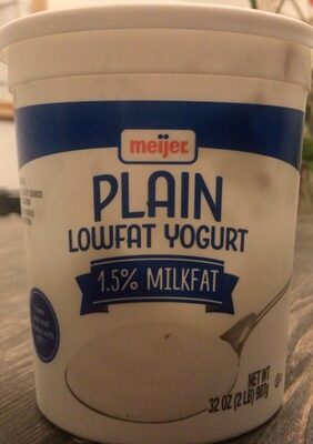 Plain Lowfat Yogurt, Plain