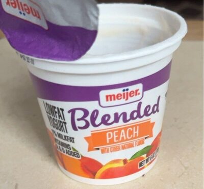 Peach Blended Lowfat Yogurt, Peach