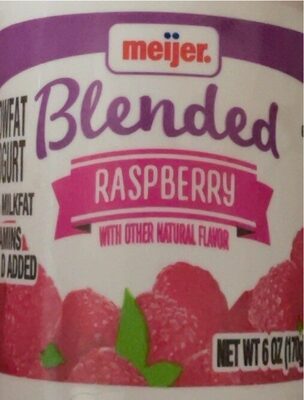 Raspberry Blended Lowfat Yogurt, Raspberry