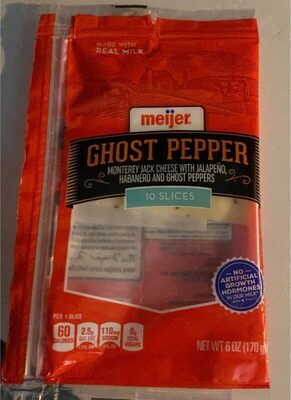 Ghost Pepper Monterey Jack Cheese With Jalapeno, Habanero And Ghost Peppers, Ghost Pepper