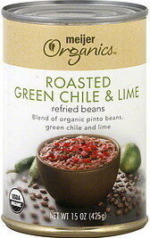 Roasted Green Chile & Lime Organic Refried Beans, Roasted Green Chile & Lime