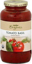 Tomato & Basil Organic Pasta Sauce, Tomato & Basil