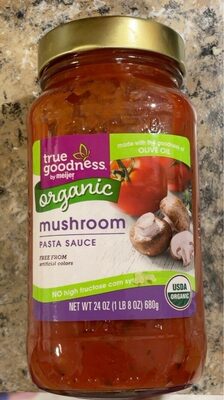 Mushroom Organic Pasta Sauce, Mushroom