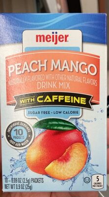 Peach Mango Drink Mix With Caffeine, Peach Mango