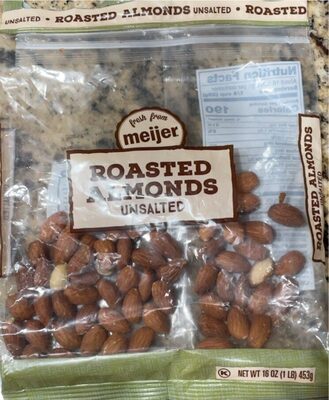 Unsalted Roasted Almonds, Unsalted Roasted