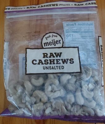 Unsalted Raw Cashews, Unsalted