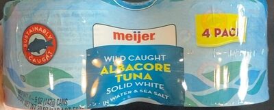 Solid White Albacore Wild Caught Tuna In Water & Sea Salt, Solid White Albacore In Water & Sea Salt