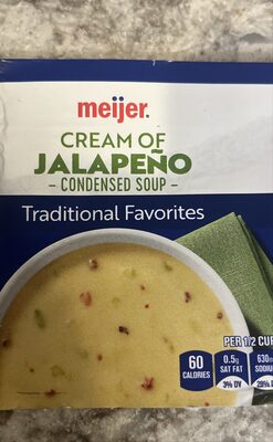 Cream Of Jalapeno Condensed Soup, Cream Of Jalapeno