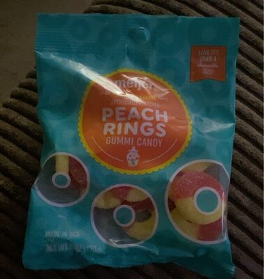 Peach Rings Gummi Candy, Peach Rings