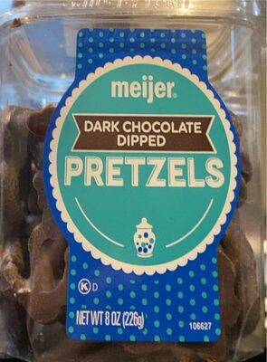Dark Chocolate Dipped Pretzels, Dark Chocolate