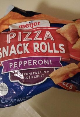Pepperoni Pizza In A Golden Crust Pizza Snack Rolls, Pepperoni