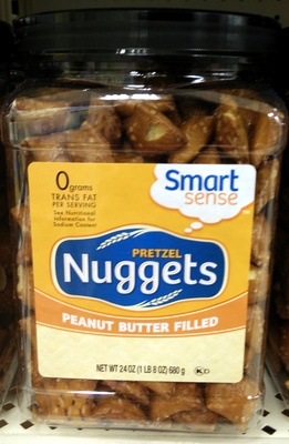 Smart Sense, Pretzel Nuggets, Peanut Butter Filled, Peanut Butter Filled