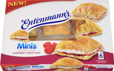 Raspberry Creme Puffs Flavored Minis, Raspberry Creme Puffs