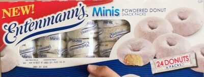 Powdered Donut Snack Packs Minis, Powdered