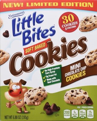 Soft Baked Mini Chocolate Chip Cookies, Chocolate Chip