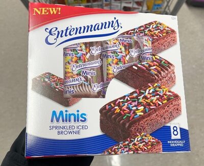 Mini Sprinkled Iced Brownies