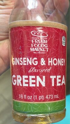 Harris Teeter, Fresh Foods Market, Green Tea With Ginseng & Honey