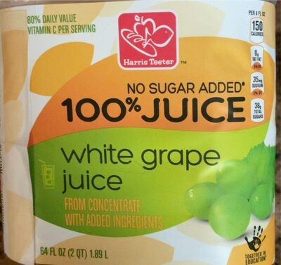100% White Grape Juice From Concentrate With Added Ingredients, White Grape
