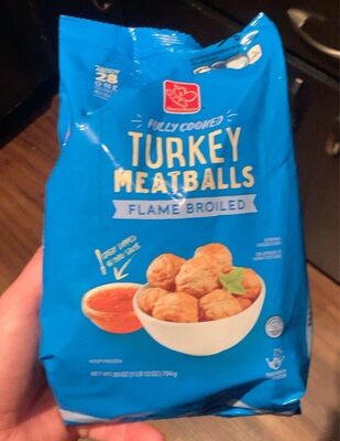 Fully Cooked Flame Broiled Turkey Meatballs, Turkey