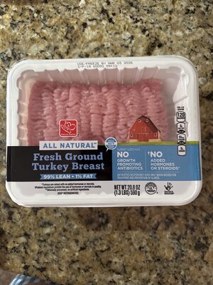 99% Lean/1% Fat Fresh Ground Turkey Breast