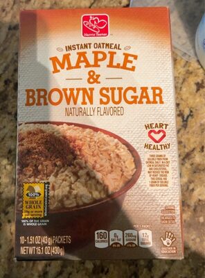 Maple & Brown Sugar Instant Oatmeal, Maple & Brown Sugar