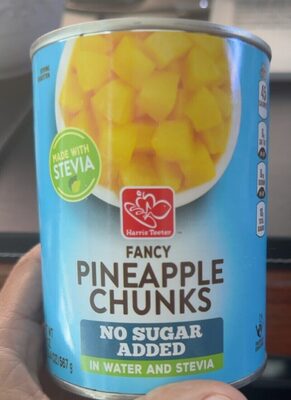 No Sugar Added Fancy Pineapple Chunks In Water And Stevia, Water And Stevia