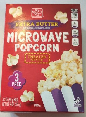 Extra Butter Theater Style Microwave Popcorn, Extra Butter, Theater Style