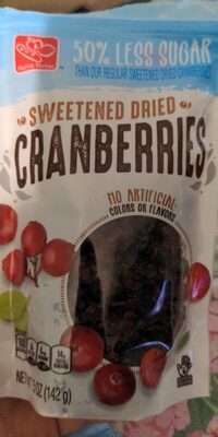 Sweetened Dried Cranberries, Sweetened